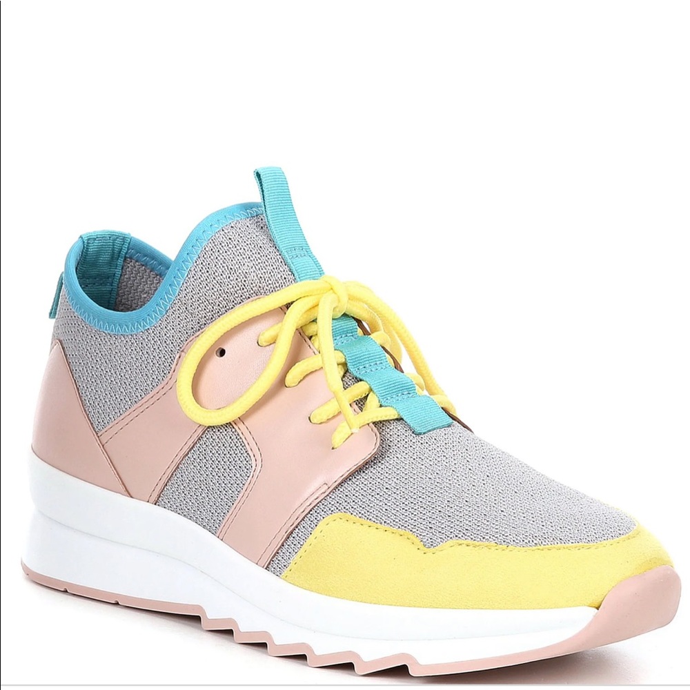 Gianni Bini neon & grey sneakers